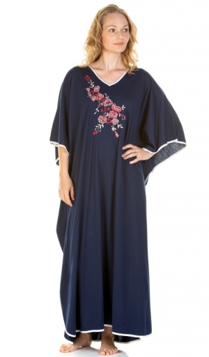 La Marquise Roses Embroidered Kaftan